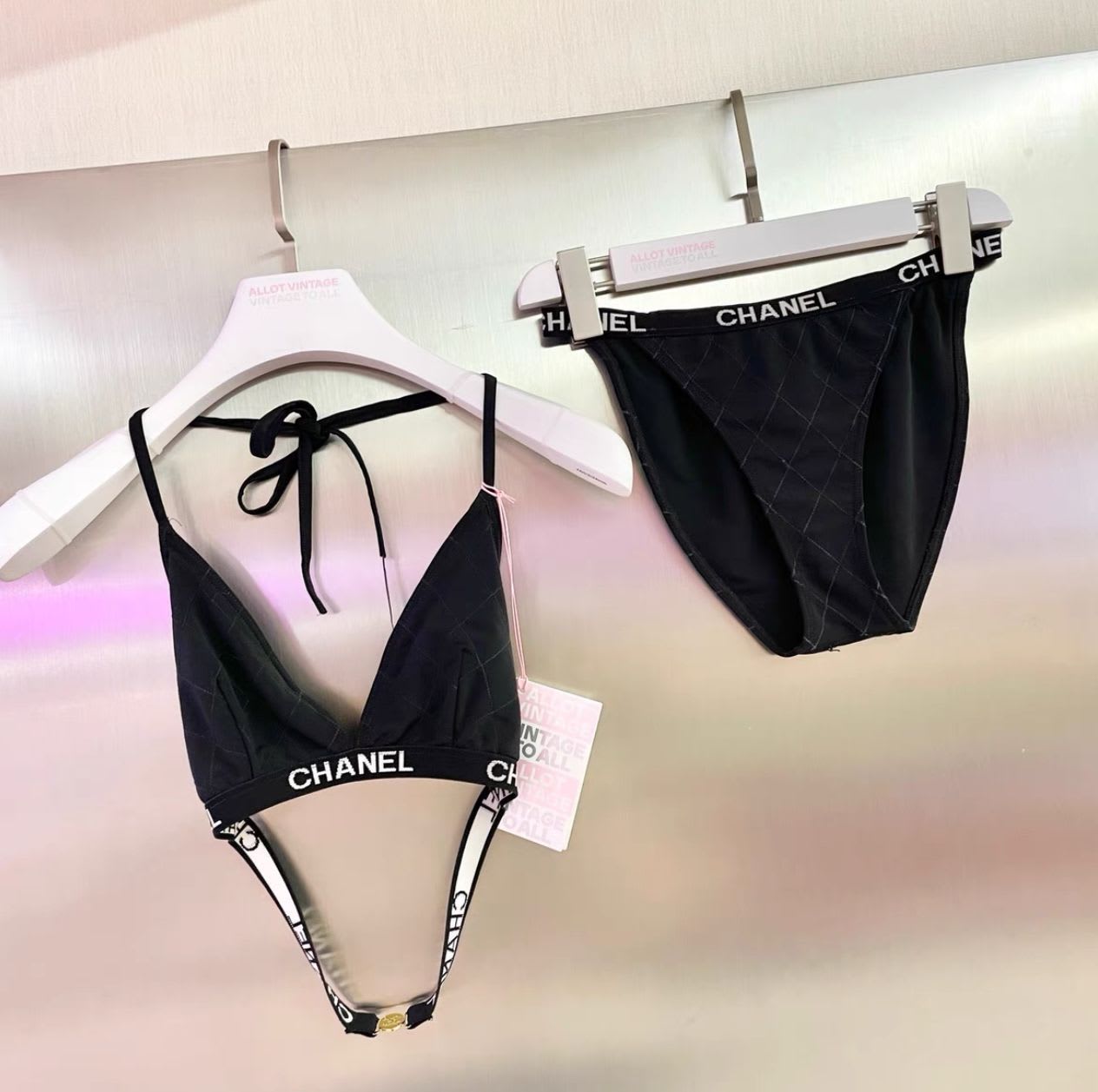 CHANEL Vintage Chanel letter bikini - Medium Swimsuit - Used fashion item from Top Quality Luxury Designers Bag