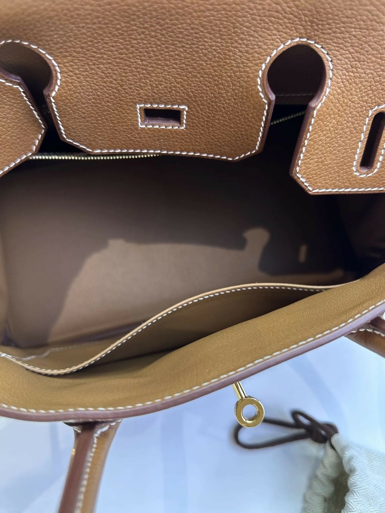 Hermès Birkin 30 Birkin Barenia Faubourg Leather with Gold Hardware U Stamp