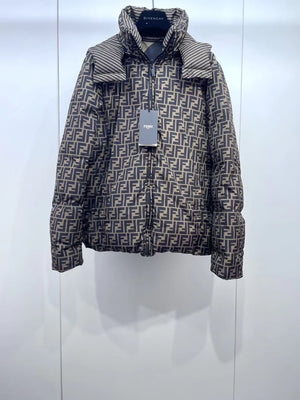 Fendis popular monogram reversible down jacket