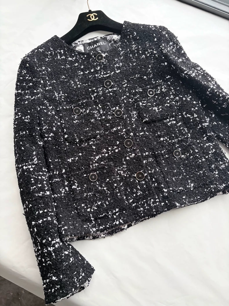 Chanel 26p Black tweed Jacket