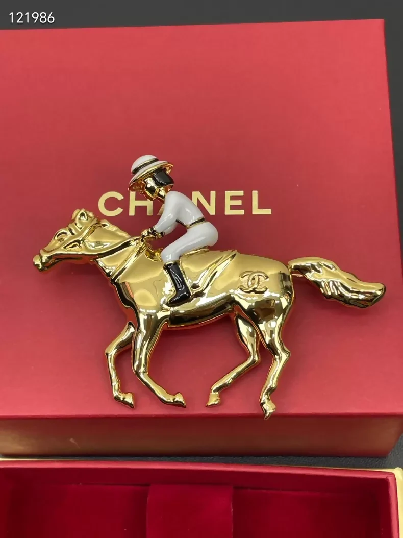 Chanel 26th Anniversary Luxury New Year Horse Limited Edition Brooch