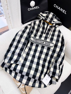 Dior 23 black and white plaid jackets