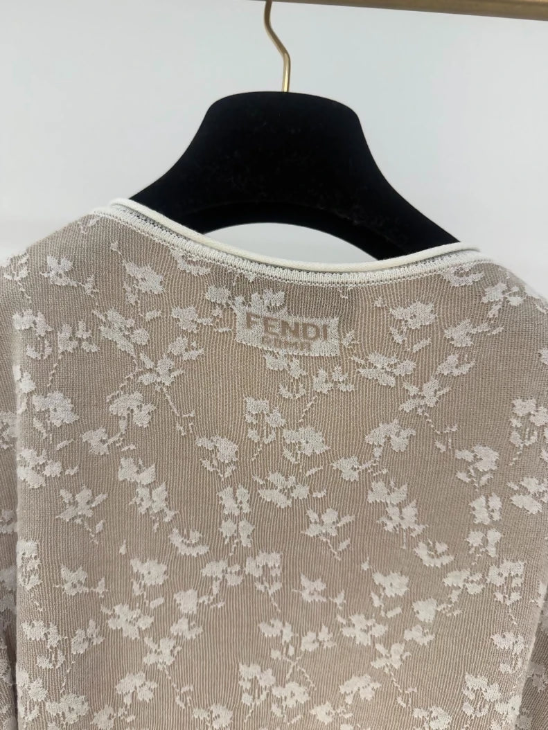 Fendi Spring/Summer 2025 runway style floral print jumpsuit