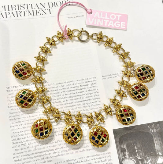 CHANEL Vintage Chanel glass necklace birdcage style - One size Fashion Jewellery - Used fashion item from Top Quality Luxury Designers Bag