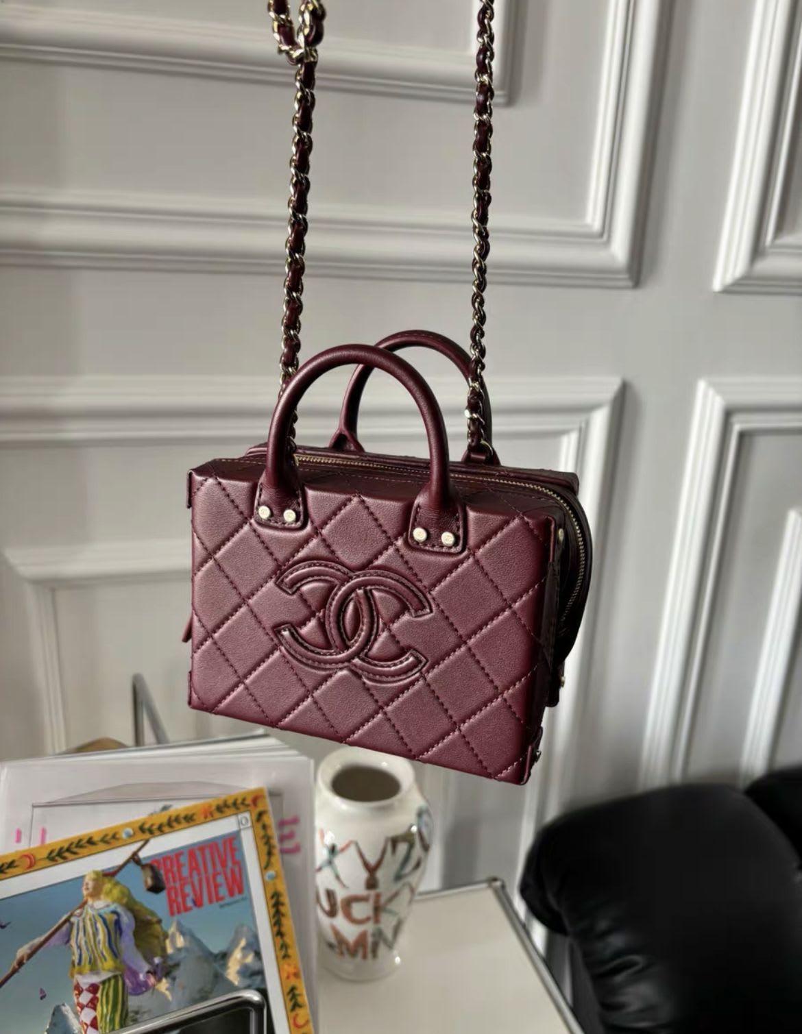 CHANEL chanel22 burgundy box bags small size - Small Crossbody Bag - Used fashion item from Top Quality Luxury Designers Bag