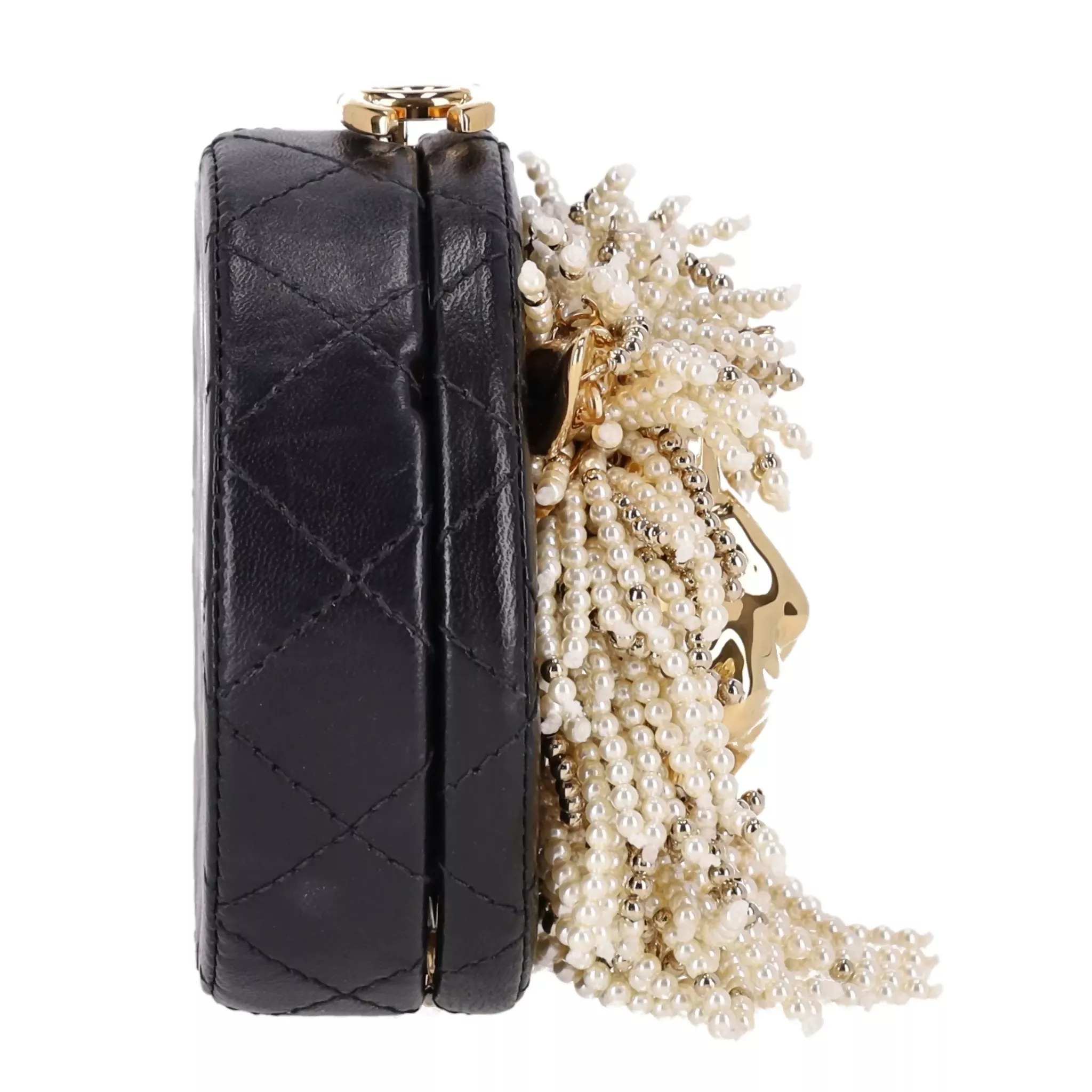 Chanel Lion Head Pearl & Leather Evening Bag – Pre-Fall 2023