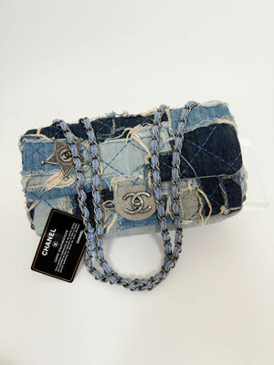 Chanel Medium Denim Paris-Dallas Patchwork Flap Bag
