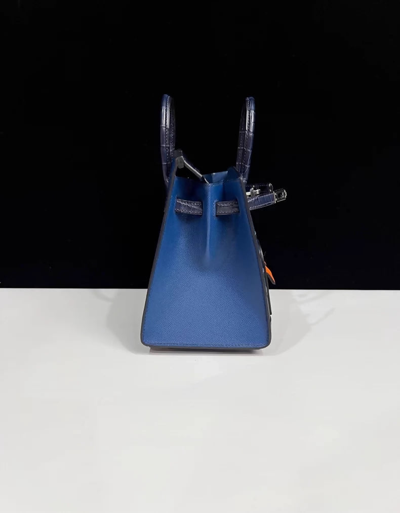 Hermès 20cm Birkin Sellier Faubourg House Night Palladium Hardware