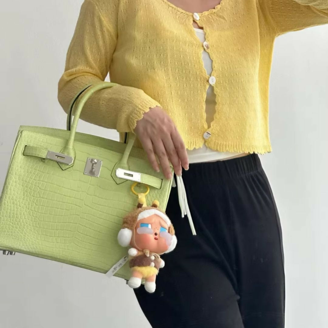 Hermès Birkin 30 Jaune Bourgeon Matte Crocodile Leather Palladium Hardware