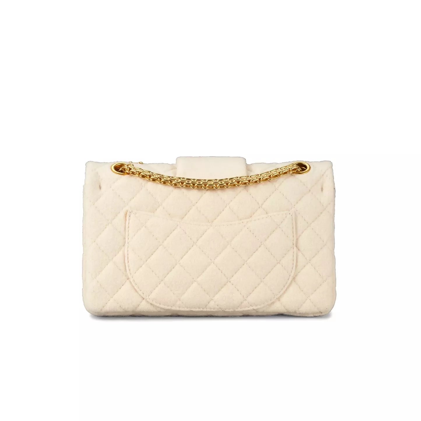Chanel White Tweed 2.55 Medium Classic Double Flap Bag, Paris–Moscow Métiers d’Art 2009 collection.