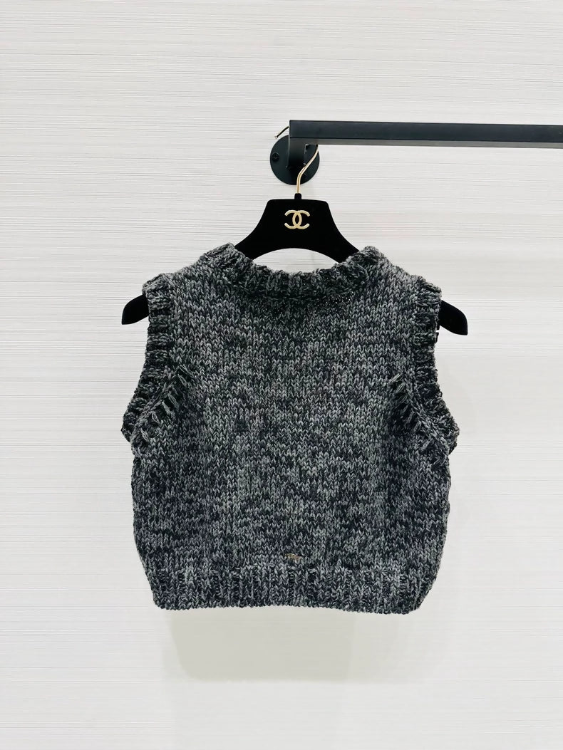 Chrome Hearts V-neck cashmere top