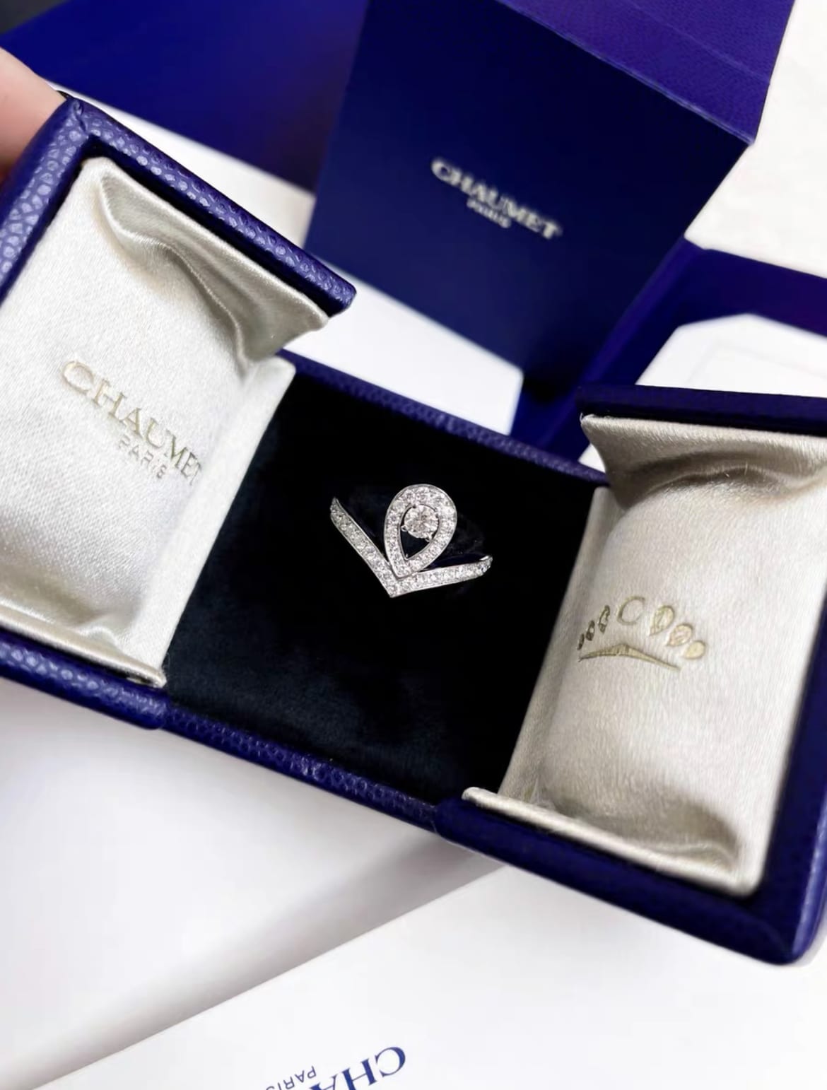 Chaumet Chaumer Joséphine Aigrette pavé diamond ring - 52 High Jewellery - Vintage fashion from Top Quality Luxury Designers Bag