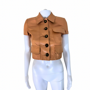 Chanel Vintage 95P Beige Cropped Jacket