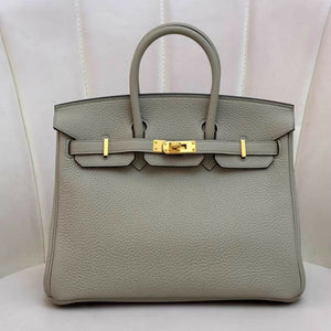 Hermès Birkin 25 Vert Sauge Togo Leather Gold Hardware