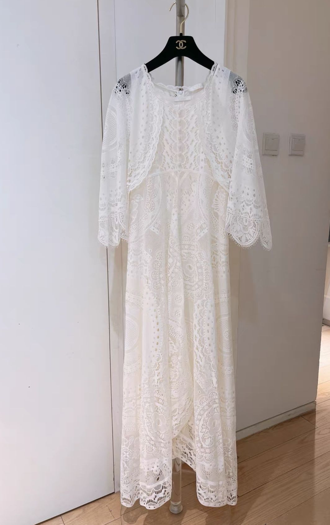 Chloé Chloe White Lace Dress - 34 Dress - Vintage fashion from Top Quality Luxury Designers Bag