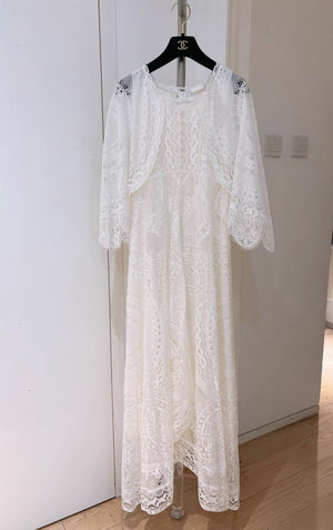 Chloe White Lace Dress