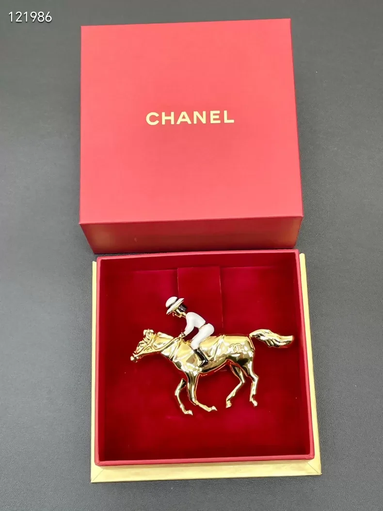 Chanel 26th Anniversary Luxury New Year Horse Limited Edition Brooch
