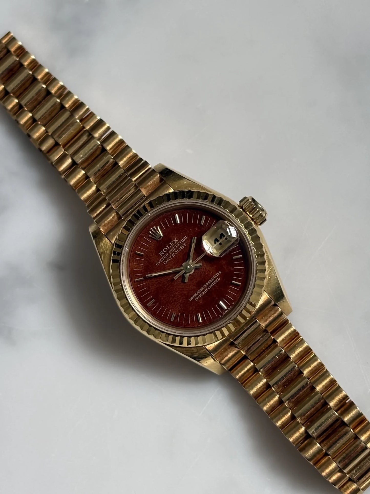 Rolex Lady-Datejust, Mahogany Wood Dial
