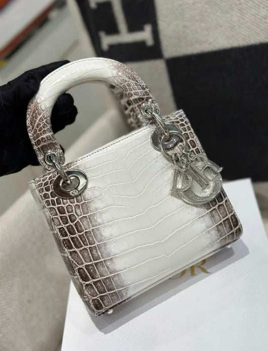 DIOR Christian Dior Himalayan Crocodile Lady Dior Mini Handbag - Small Crossbody Bag - Secondhand luxury from Top Quality Luxury Designers Bag