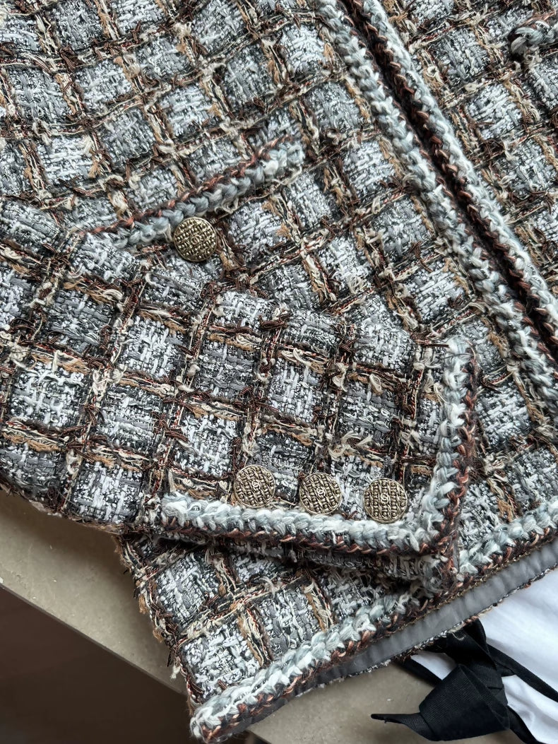 Chanel 18K Brown Tweed Jacket