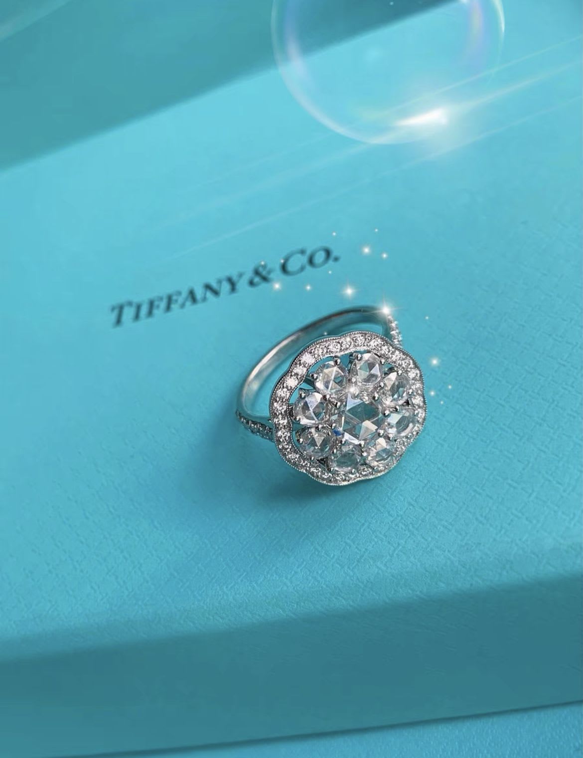 Tiffany  Co TIFFANY platinum diamond rose cut diamond ring - 53 High Jewellery - Vintage fashion from Top Quality Luxury Designers Bag