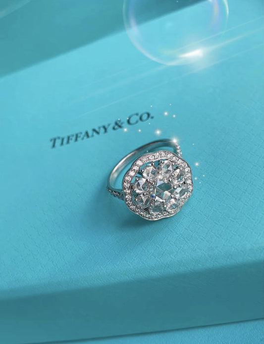 Tiffany  Co TIFFANY platinum diamond rose cut diamond ring - 53 High Jewellery - Vintage fashion from Top Quality Luxury Designers Bag