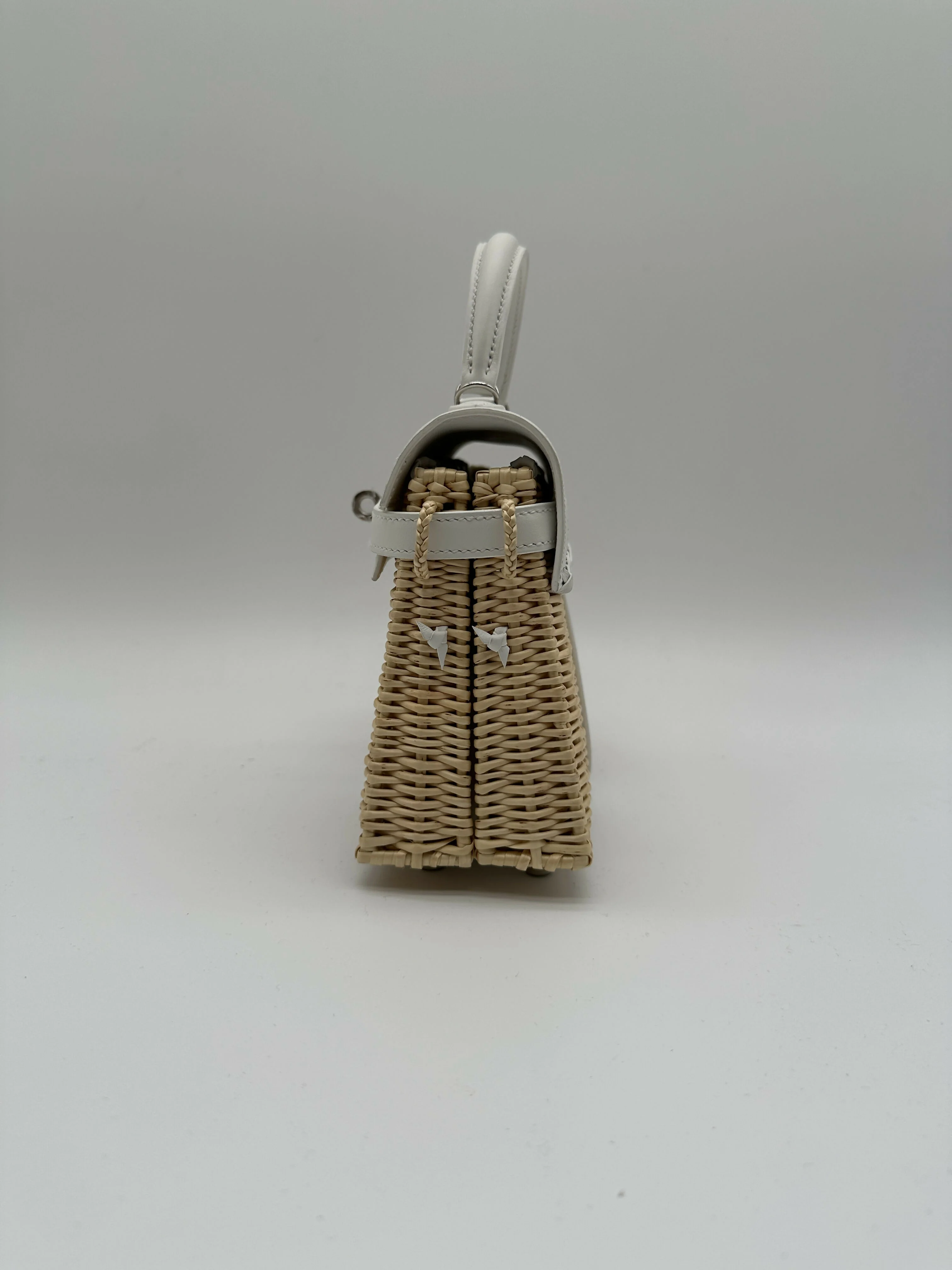 Hermès Kelly 20 Picnic Blanc Swift & Osier PHW B 2024