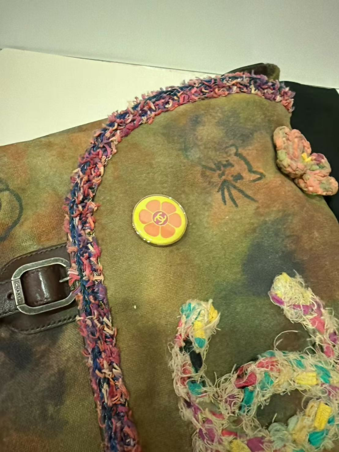 Chanel Vintage graffiti shoulder bag medium