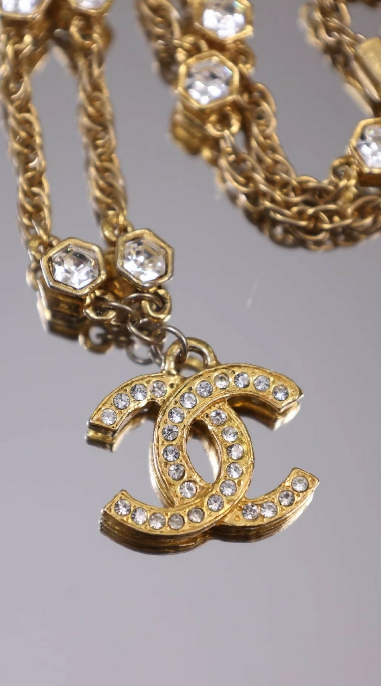 Chanel rhinestone necklace chocker
