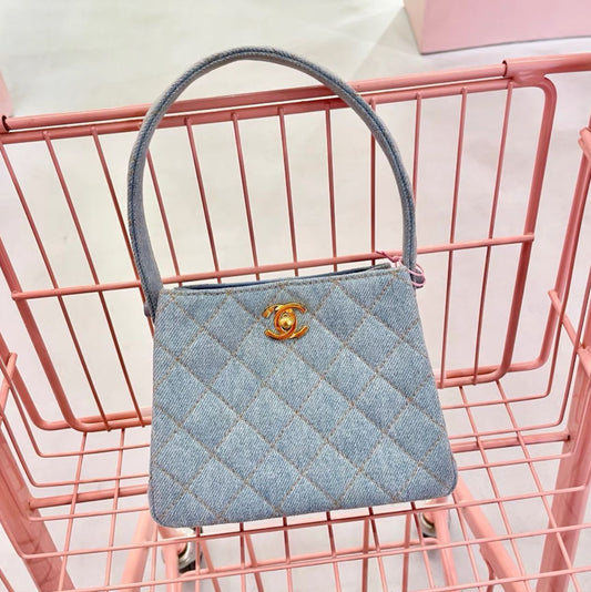 CHANEL Chanel Kelly blue denim handbag - One size Bucket Bag - Used fashion item from Top Quality Luxury Designers Bag