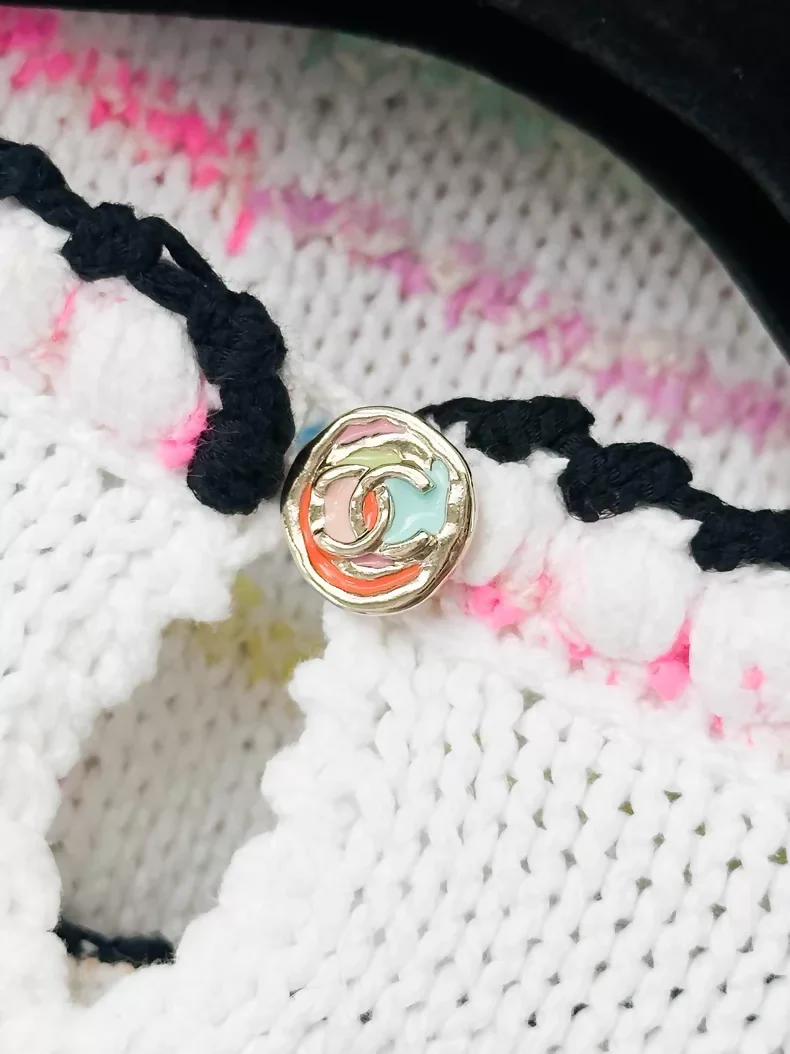 Chanel 24S Rainbow Striped Irregular White Knit Top and Skirt