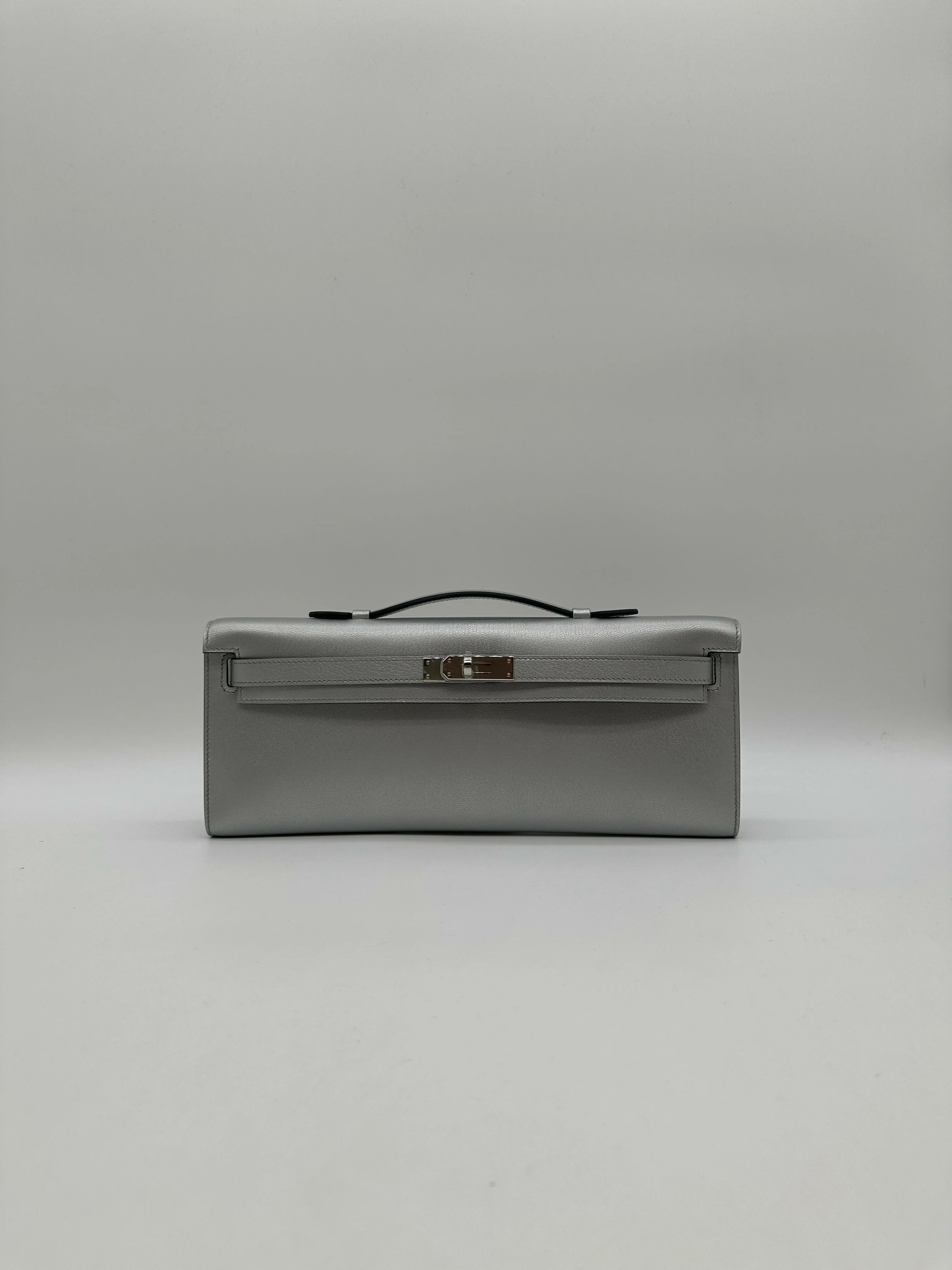 Hermès Kelly Cut Argent Chèvre PHW G 2026