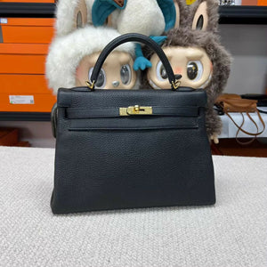 Hermès Kelly 32 Black Togo Leather with Gold Hardware