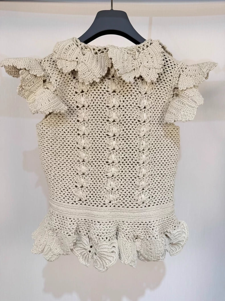 Dior 24 Crocheted top  skirt Set