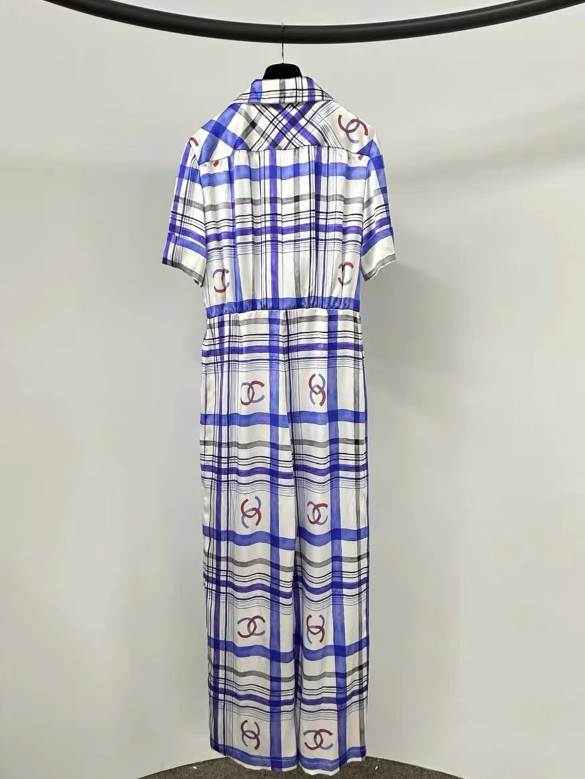 Chanel23P silk satin jumpsuit Size fr40