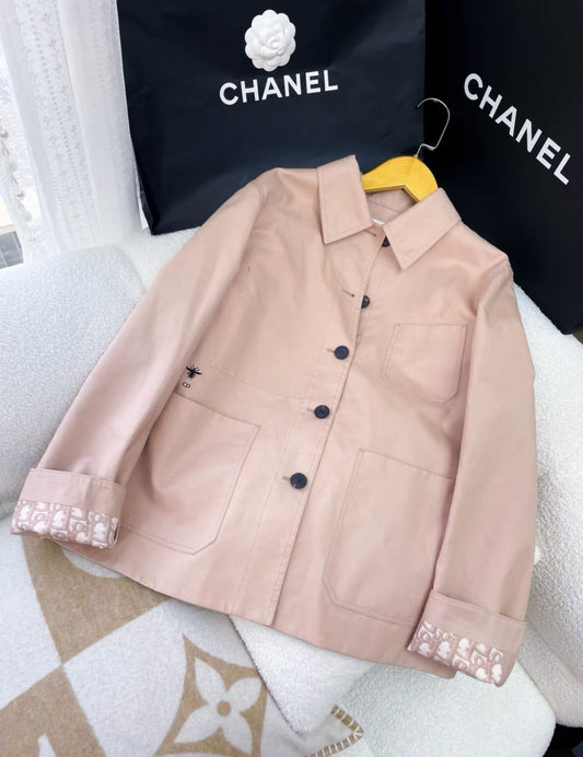 DIOR Dior pink  jacket - 38 Jacket - Vintage fashion from Top Quality Luxury Designers Bag