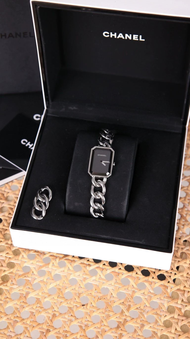 Chanel Premiere H3280 Black Silver Watch