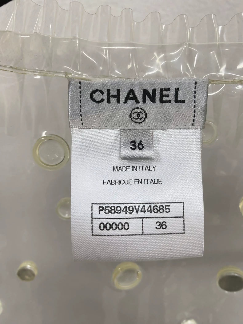 Chanel transparent raincoat
