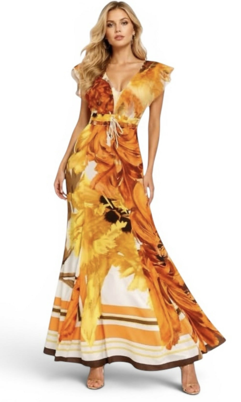 Vintage Roberto Cavalli S/S 2005 Silk Floral Dress Gown Maxi Set IT 40/42