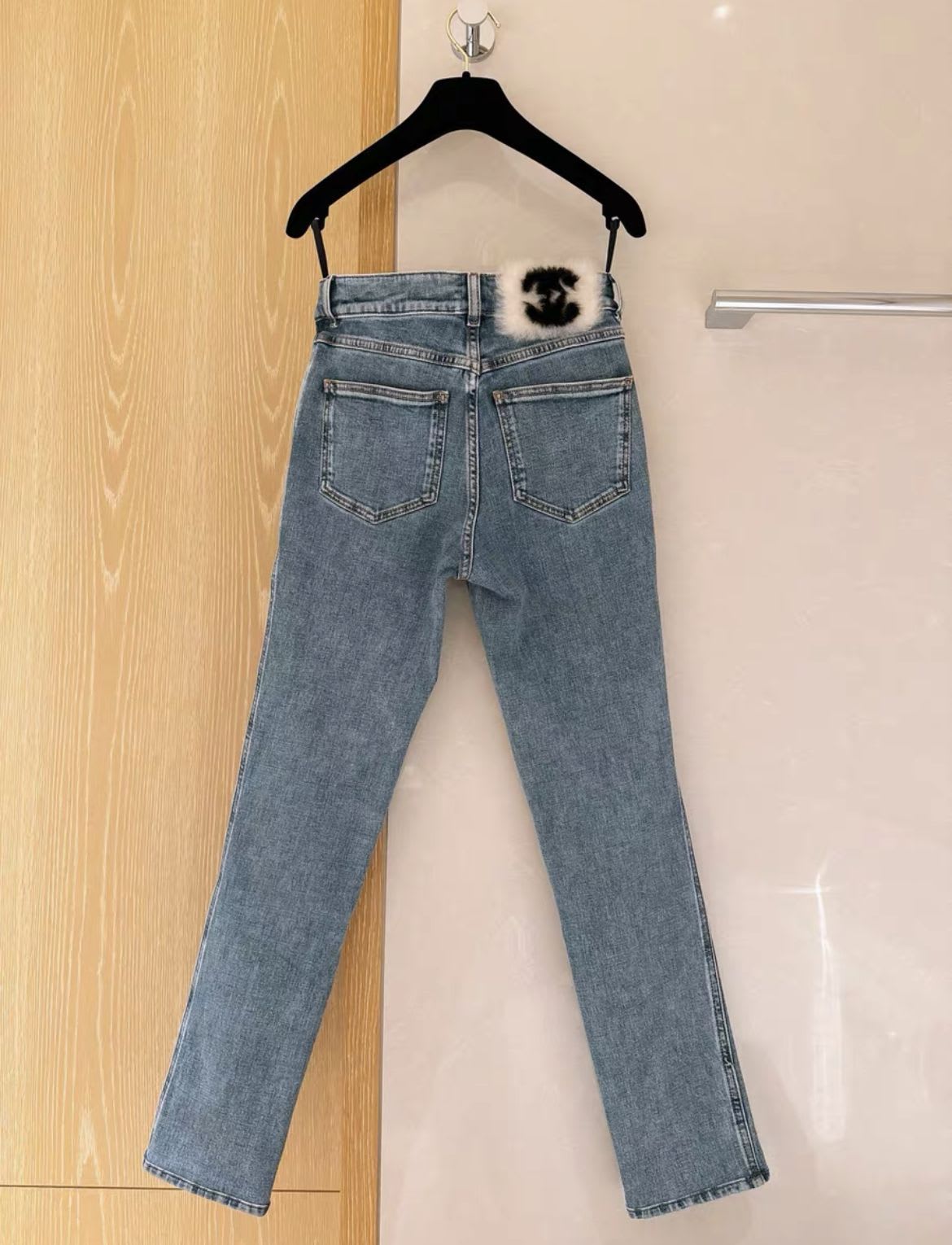 CHANEL Chanel Ski Series Double C Fur Jeans Size 34 - 34 Pants - Used fashion item from Top Quality Luxury Designers Bag