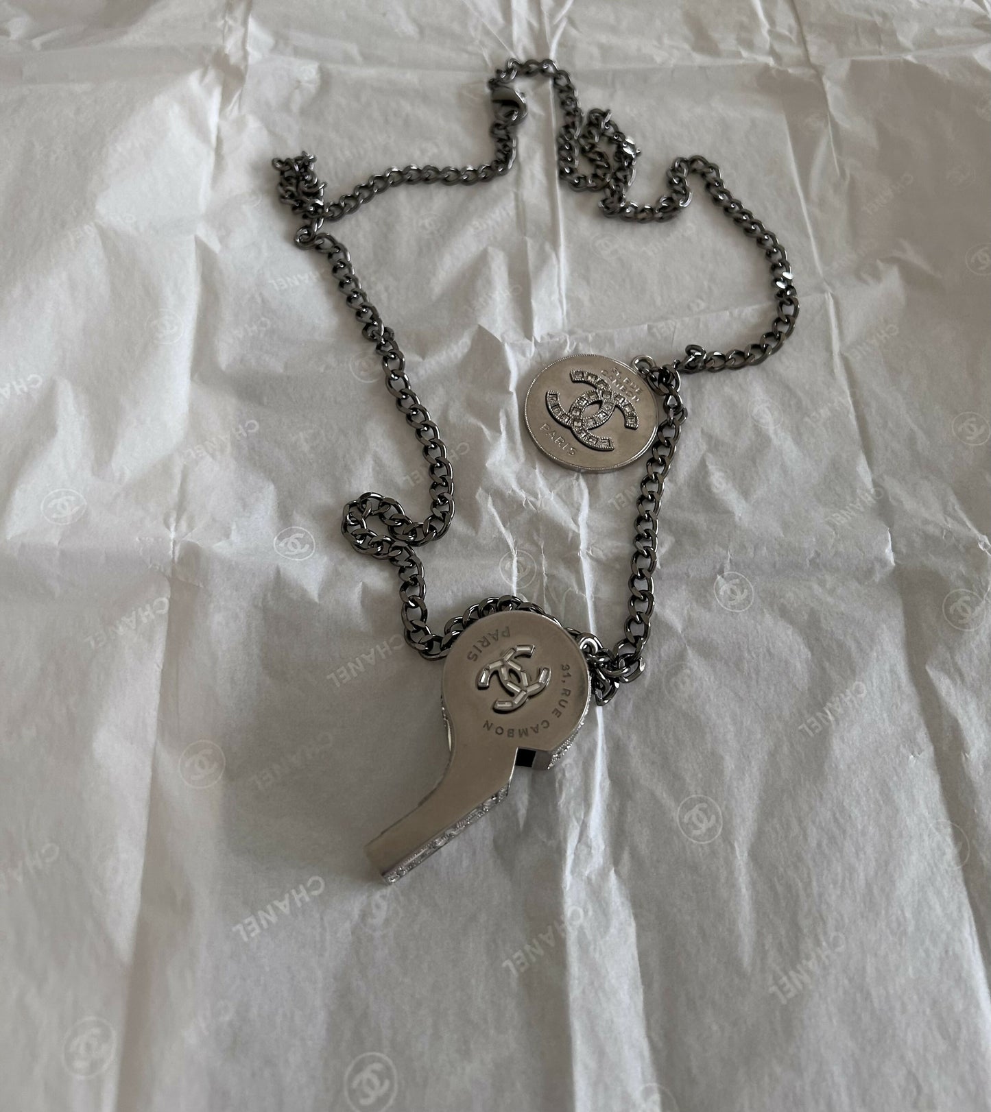 Chanel whistle necklace