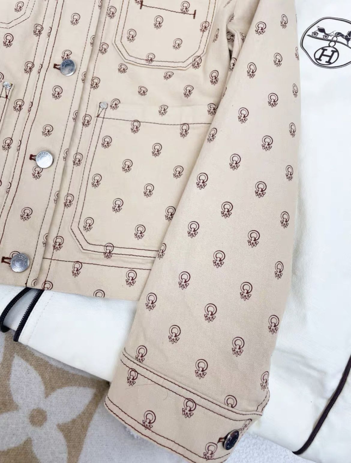 Hermes "Chaine dAncre" denim jacket