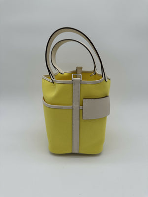 Hermès Picotin 18 Cargo Jaune / Nata PHW B 2023