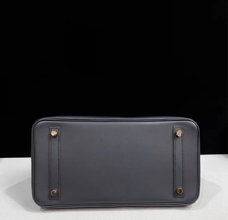 Hermes Birkin 30 Colormatic Blue/Black/Chai/Etoupe grey/Gold Swift leather Silver hardware