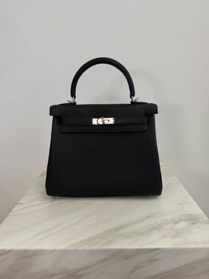 Hermès Kelly 25 Black Togo PHW G 2026