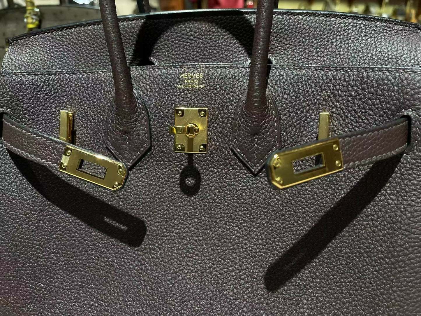 Hermes Birkin 25 47 Chocolat Togo GHW
