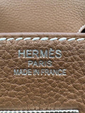 Hermès Haut à Courroies 40 Cargo Gold Togo and Toile PHW K 2025