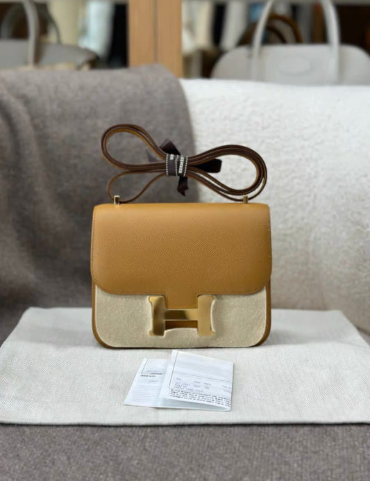 Hermès hermes constant 19 caramel epsom leather gold hardware - 19 Crossbody Bag - Used fashion item from Top Quality Luxury Designers Bag
