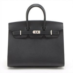Hermès Birkin 25 Black Epsom Leather with Palladium Hardware
