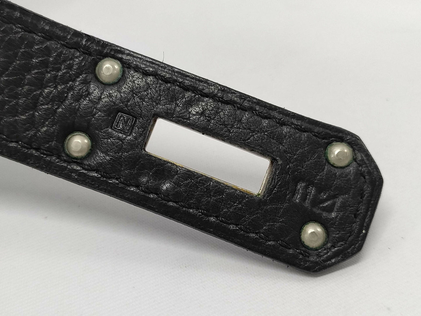 Hermes Vintage Kelly shoulder black Fringe
